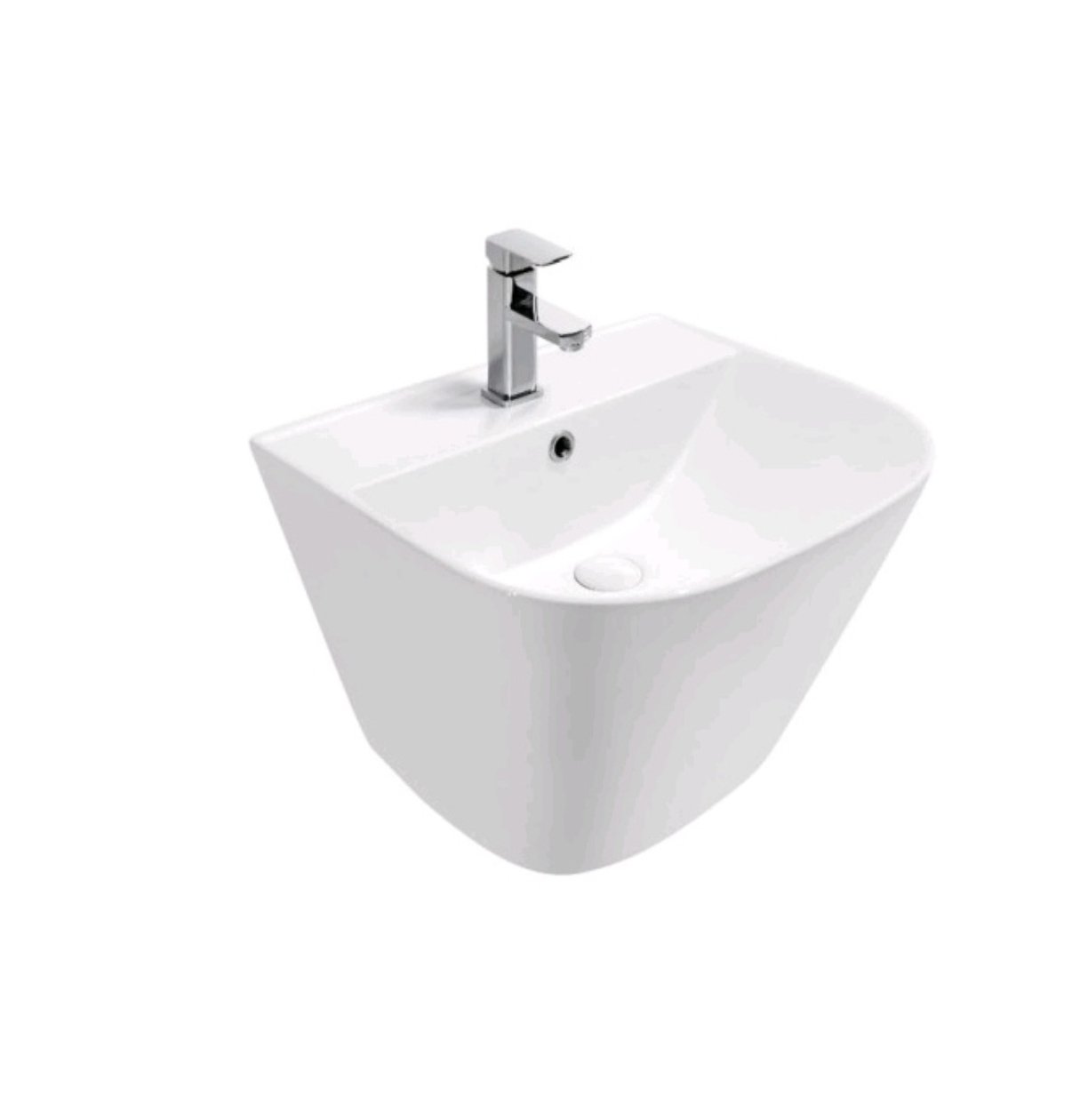 Compact wall mounted wash basin