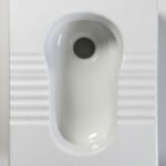 Areej A-402 ceramic squat pan WC white glossy finish
