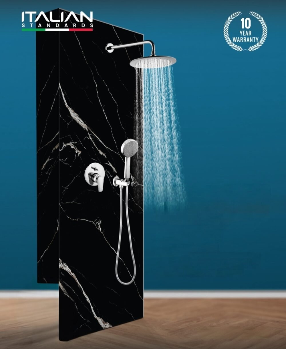 Italian Standard Pro R concealed shower set chrome