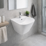 Compact wall mounted wash basin